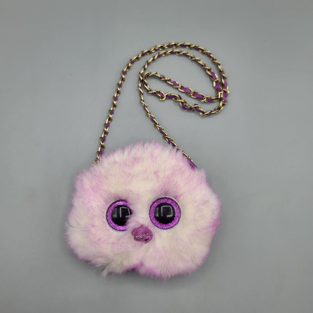 Ty Fashion Beanie Boo Kenya Ostrich Mini Crossbody Coin Purse Bag Plush